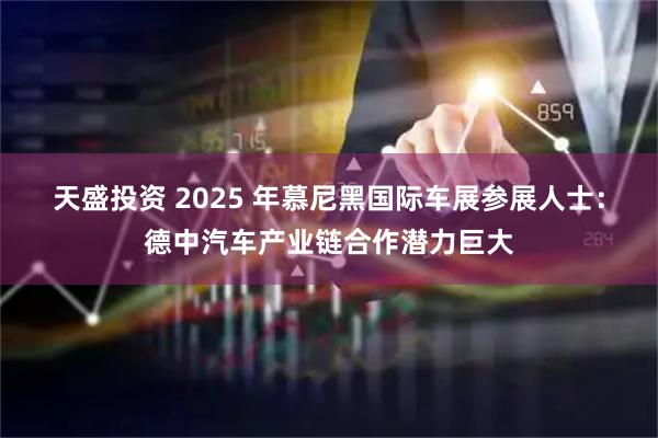 天盛投资 2025 年慕尼黑国际车展参展人士：德中汽车产业链合作潜力巨大