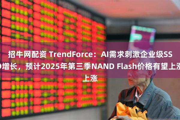 招牛网配资 TrendForce：AI需求刺激企业级SSD增长，预计2025年第三季NAND Flash价格有望上涨